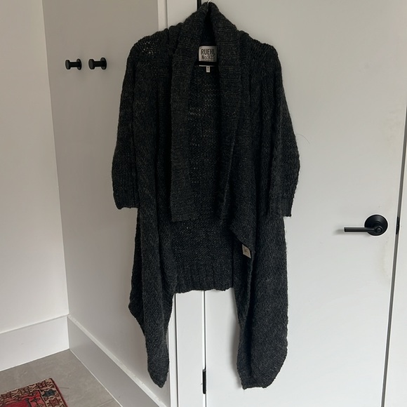 Dark Gray Ruehl Open Cardigan - Picture 2 of 4